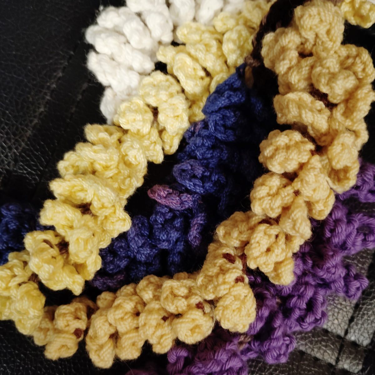 Crochet Wisteria Garland Vertical