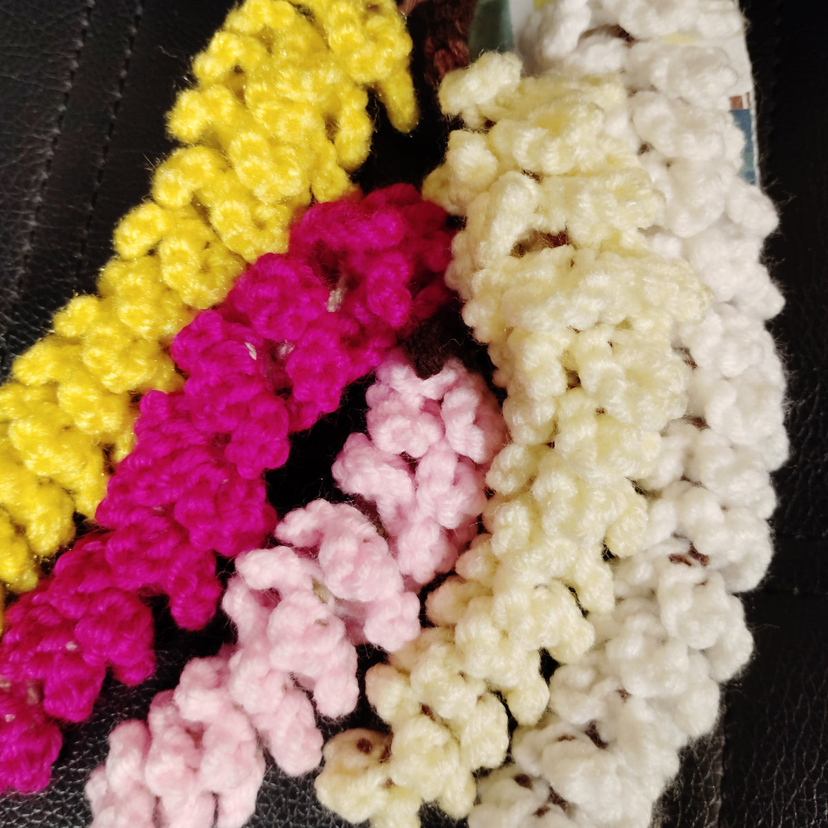 Crochet Wisteria Garland Vertical