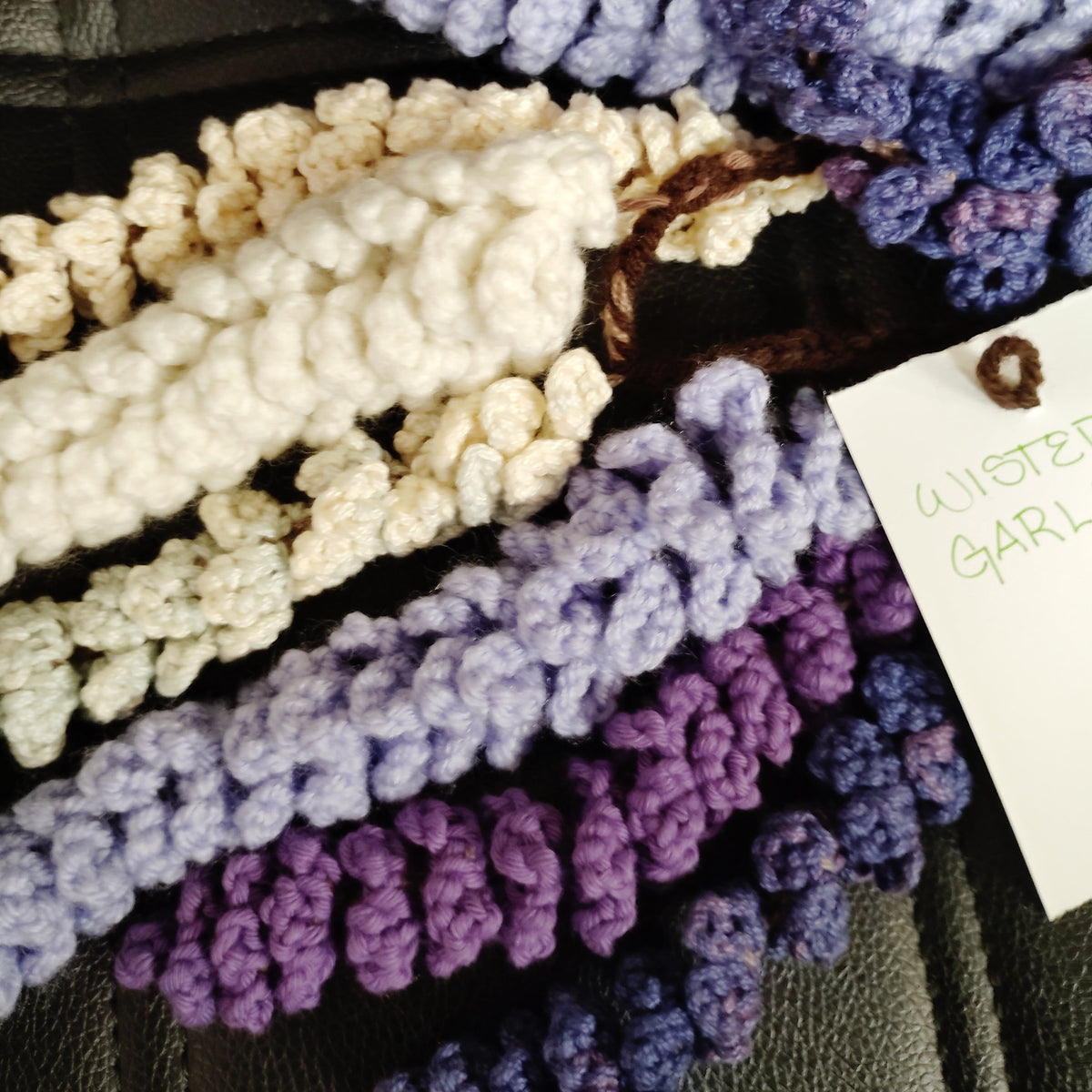Crochet Wisteria Garland Horizontal