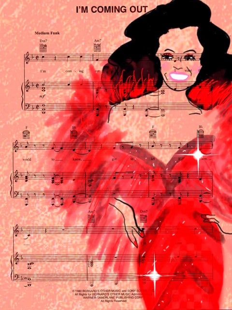 I'm Coming Out Sheet Music PRiNT by Jim Smith