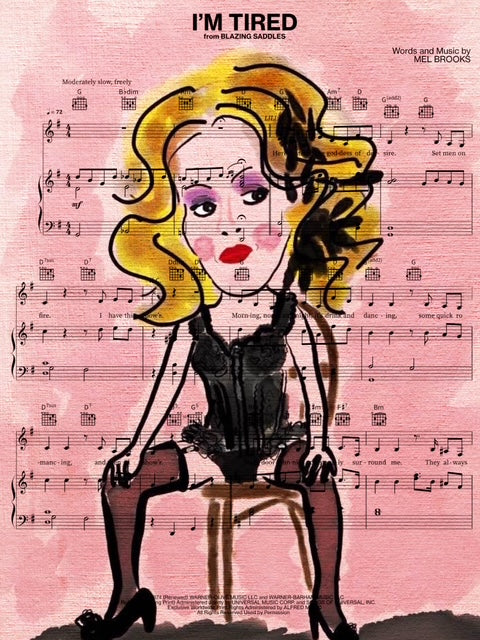 I'm Tired Sheet Music PRiNT by Jim Smith