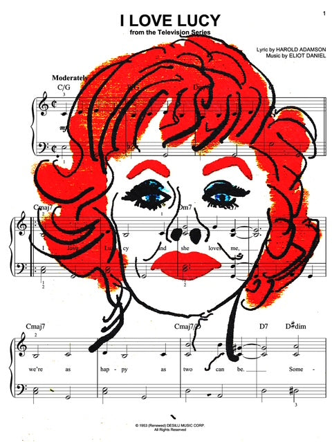 Lucy Sheet Music PRiNT by Jim Smith