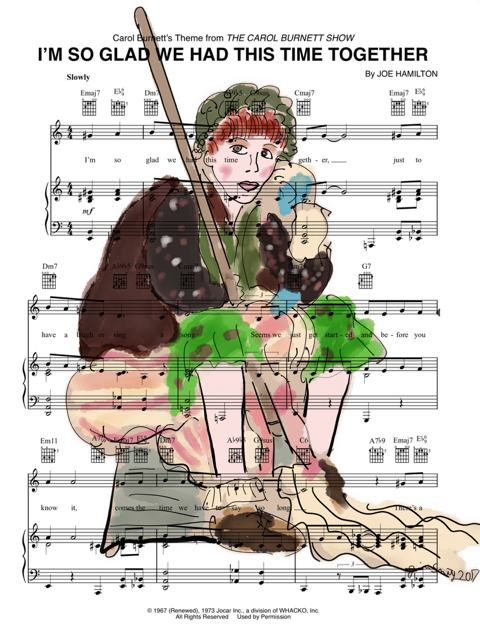 I'm So Glad, Carol Sheet Music PRiNT by Jim Smith