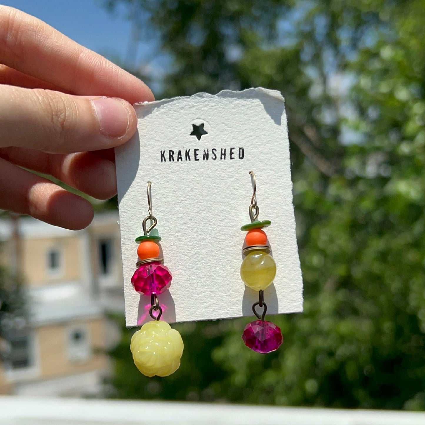 Krakenshed Orange Blossom Vibes EARRiNGS