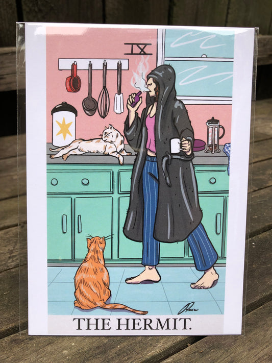 The Hermit Tarot Card PRINT