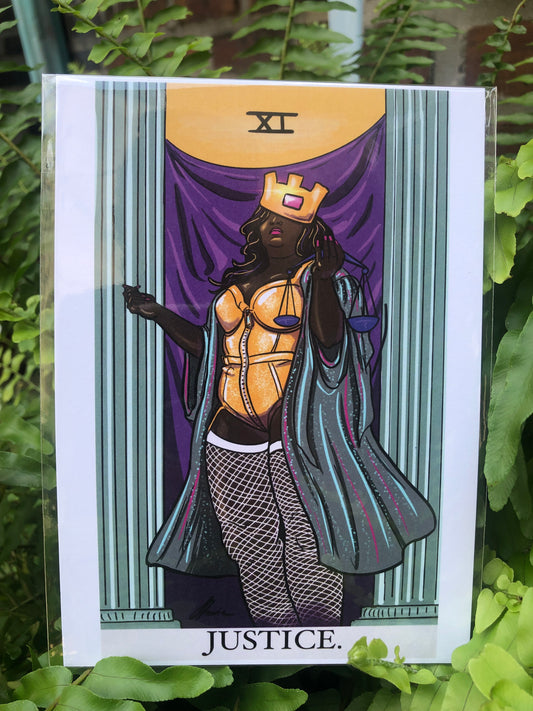 Justice Tarot Card POSTER / PRINT