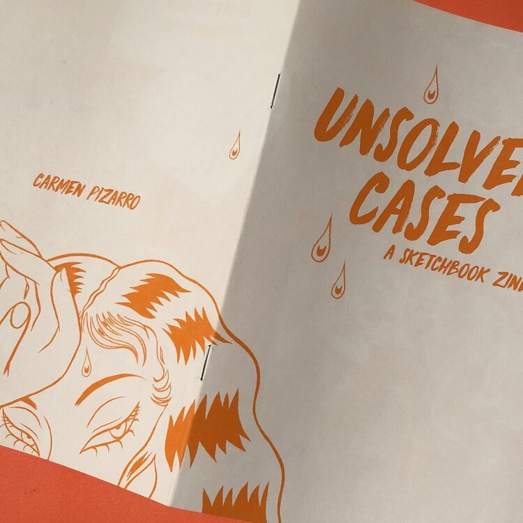 Unsolved Cases Risograph ZiNE by Carmen Pizarro