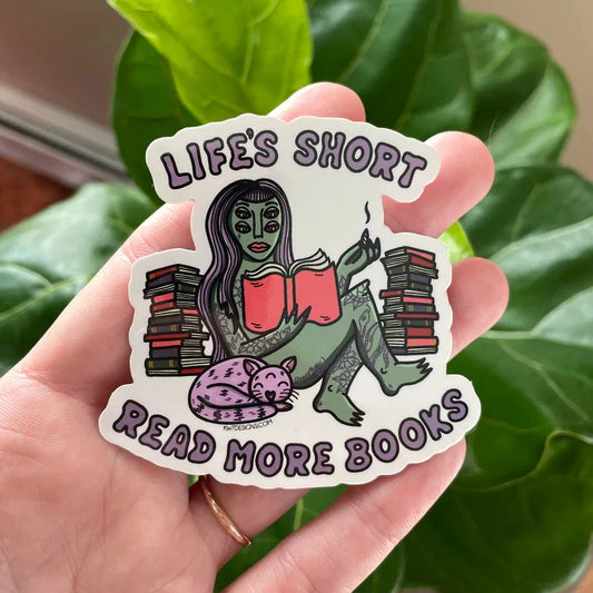 Life's Short Read More Books STiCKER