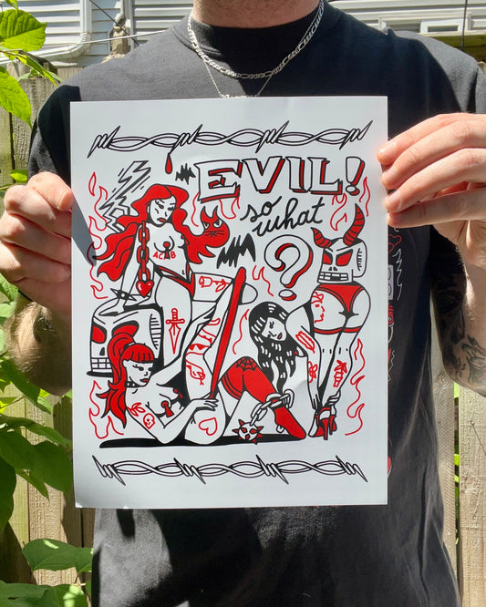 Evil So What PRINT by the666cat