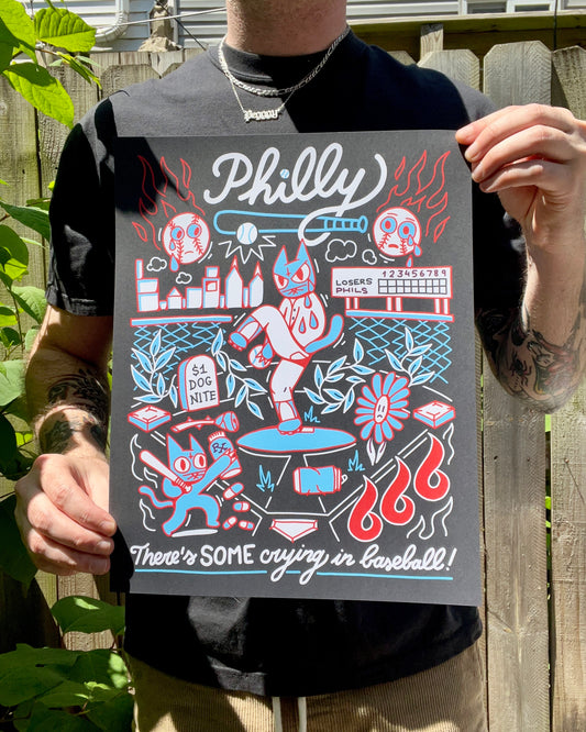 Philly There's Some Crying In Baseball PRINT by the666cat