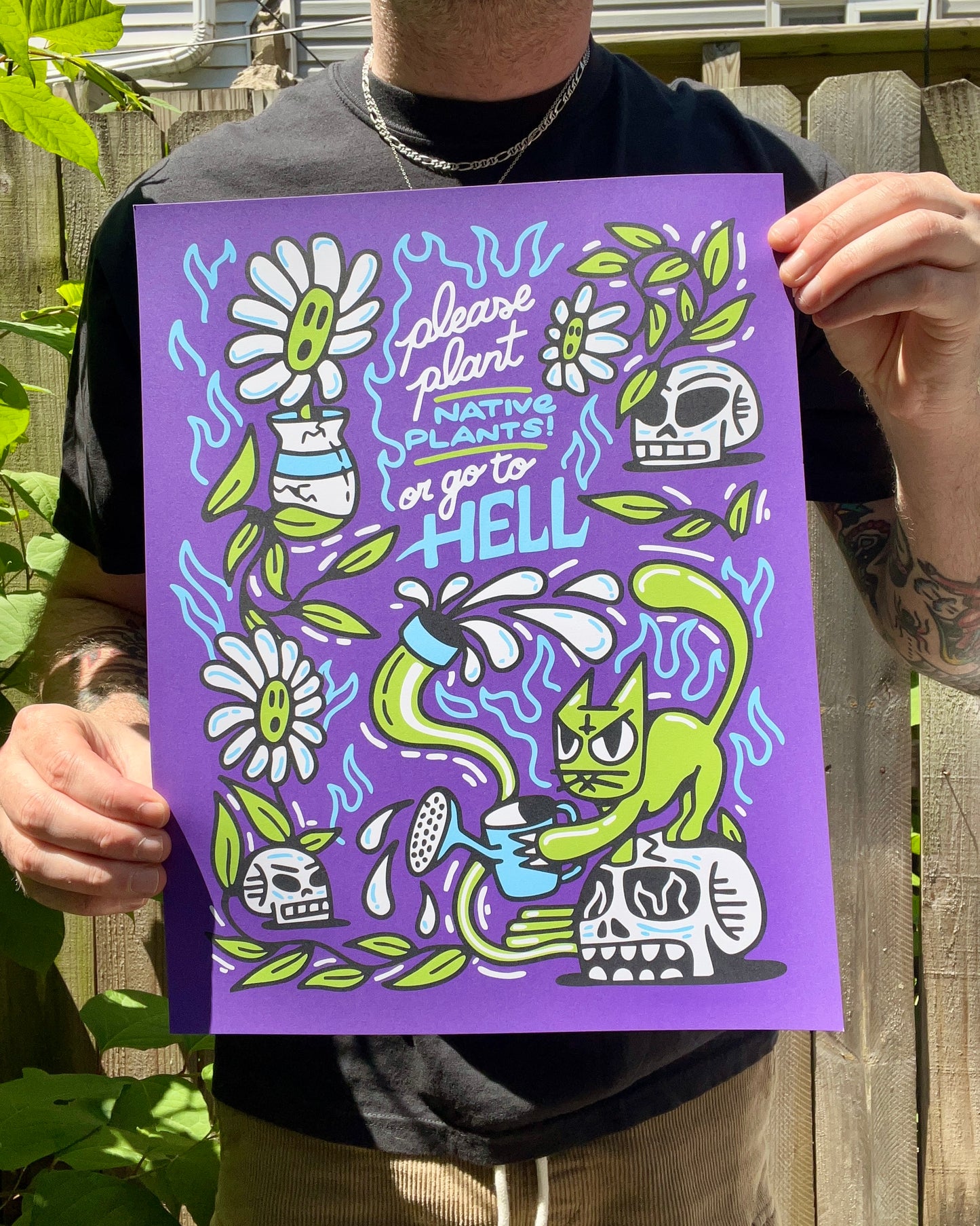 Please Plant Native Plants  PRINT by the666cat