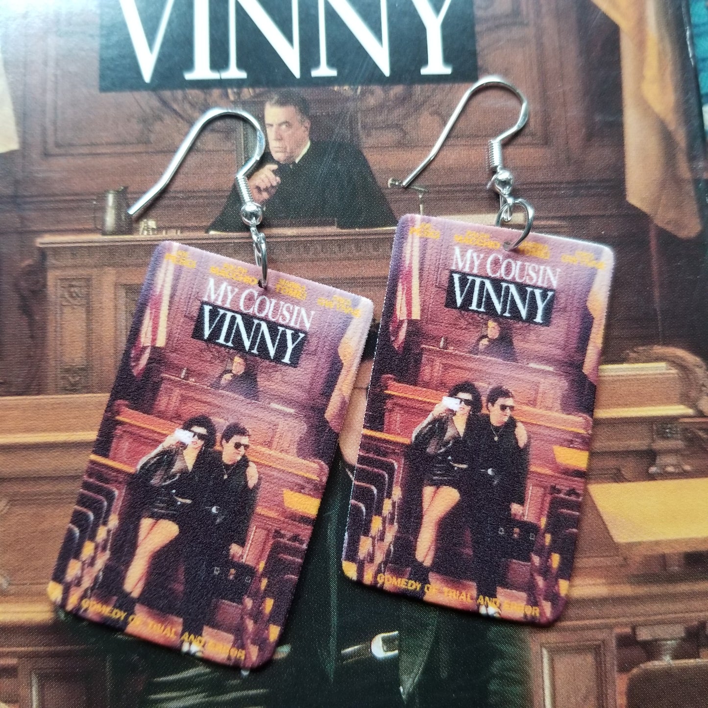 Vinny VHS Cover EARRINGS