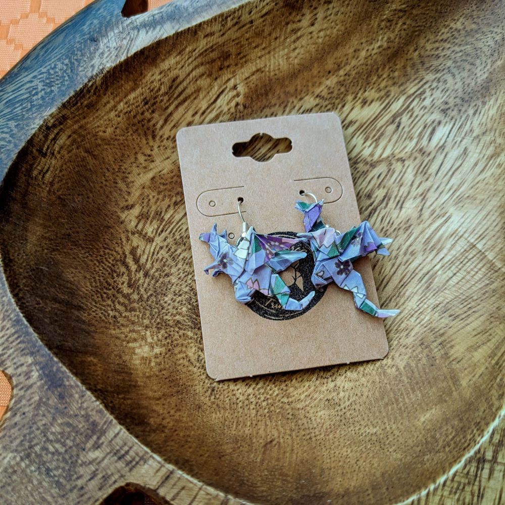 Origami Dragon EARRiNGS