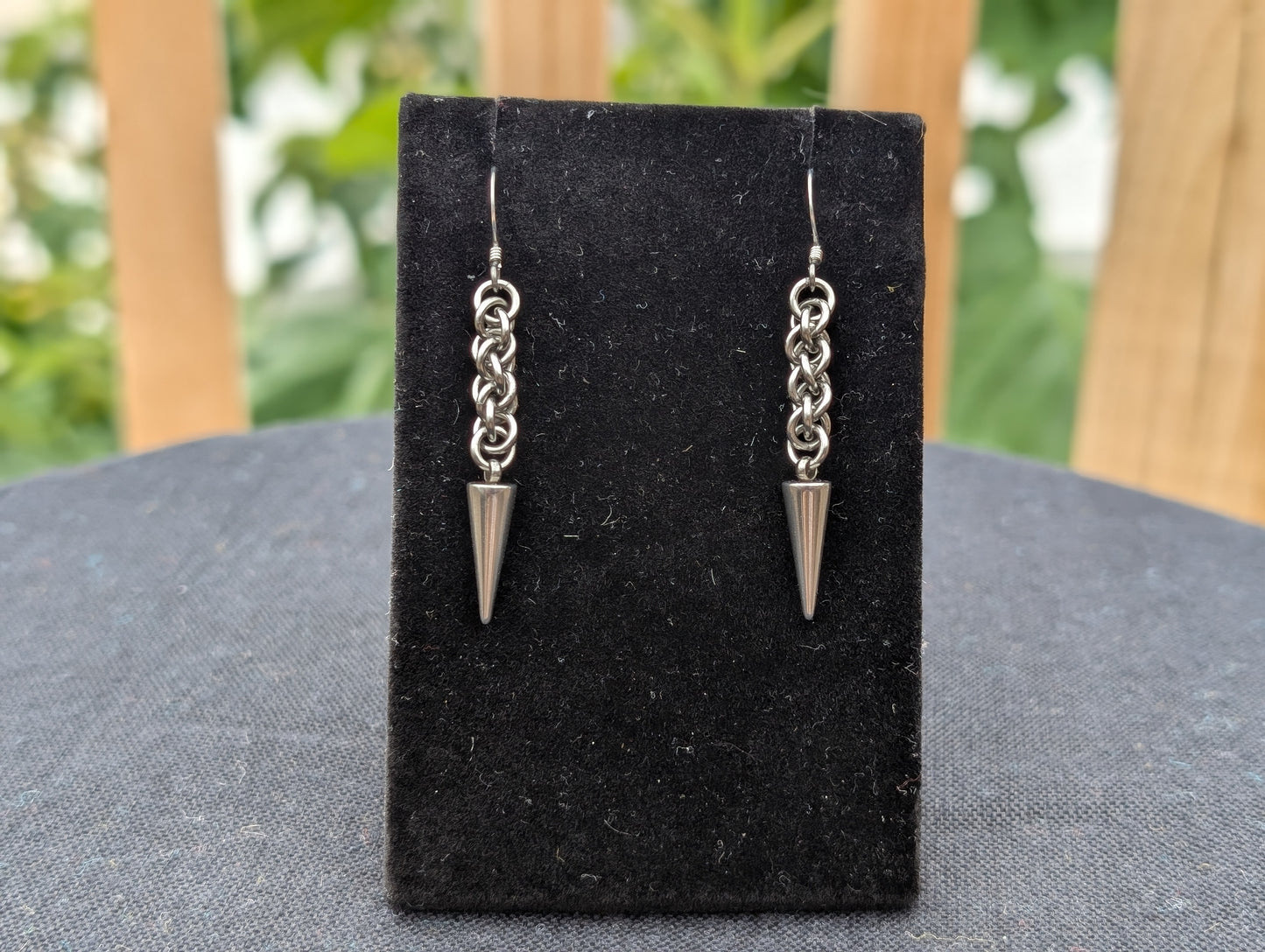 Single Spike Chainmaille EARRINGS by Sixth House Ego (Copy)