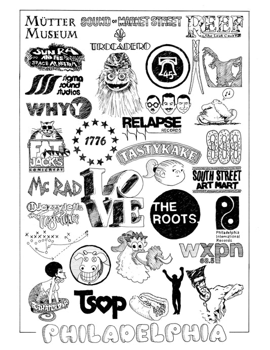 An Ode to Philadelphia b/w PRINT
