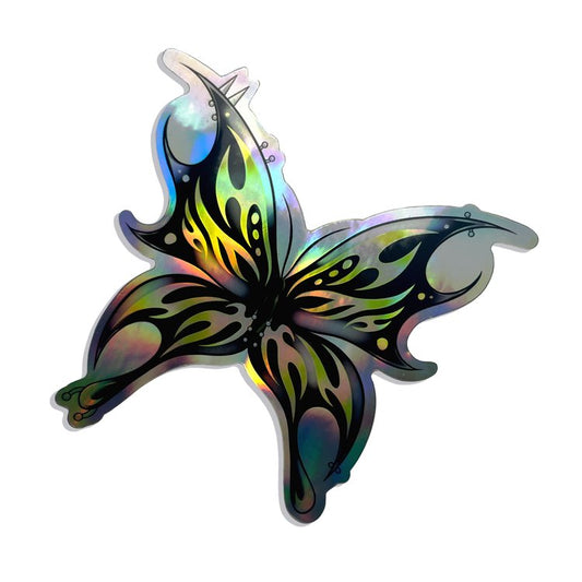 Pierced Butterfly Holographic STiCKER