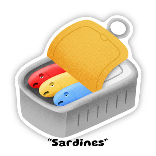 Sardines STiCKER by One Dumb Shop