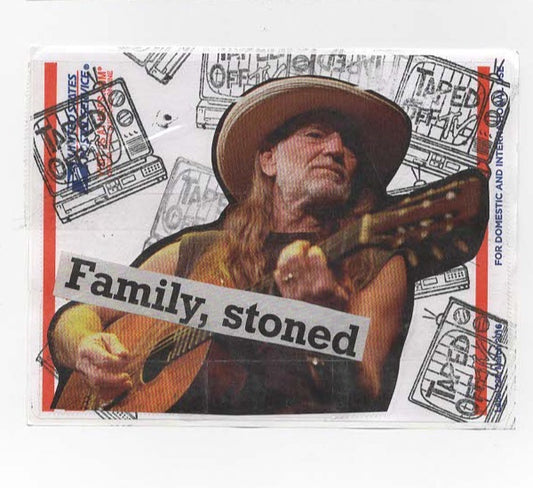 Family, Stoned COLLAGE STiCKER by Taped Off TV ( Willie Nelson )