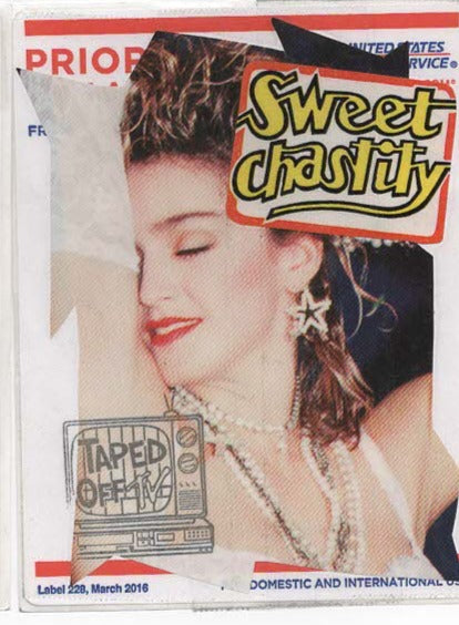 Sweet Chastity COLLAGE STiCKER by Taped Off TV ( Madonna )