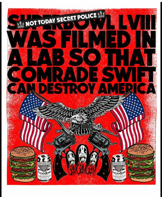 Comrade Swift Destroys America Parody POSTER