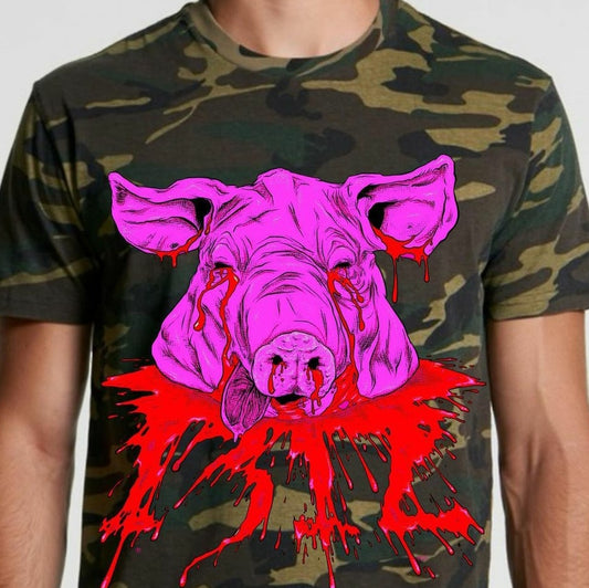 1312 Pig Head Camo T-SHiRT by Monster Bloodbath