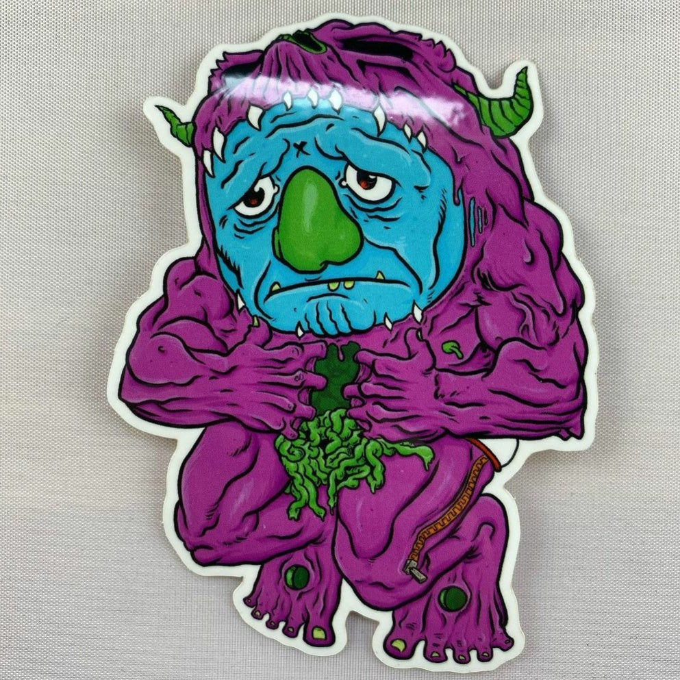 Sad Brain Goblin STiCKER by Monster Bloodbath