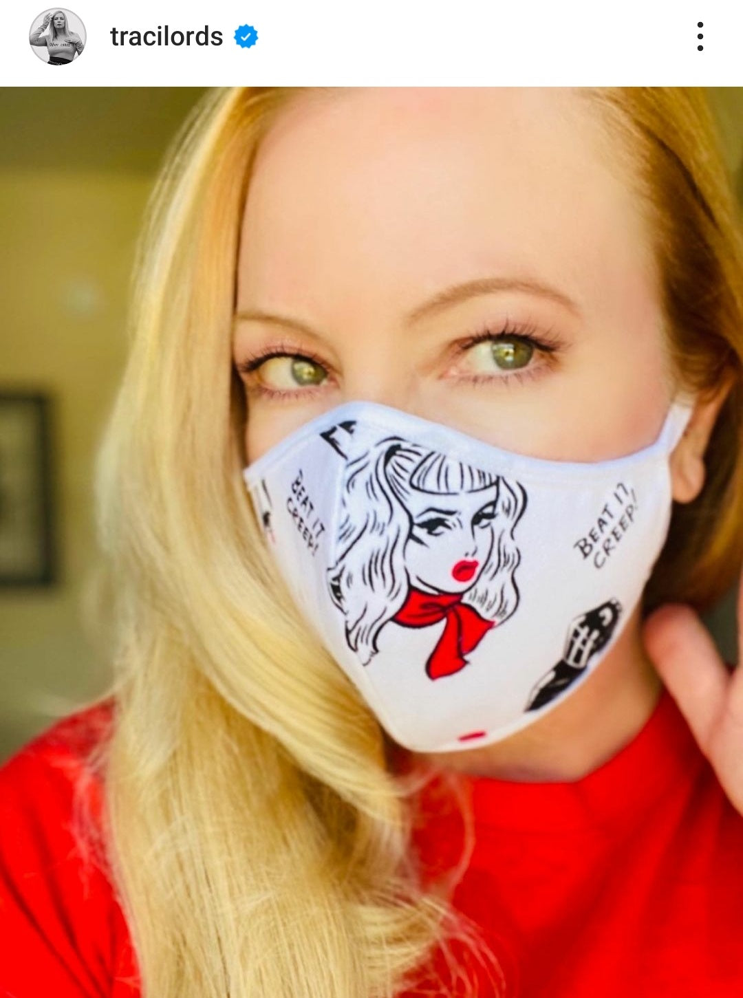 Beat It Creep FACE MASK Traci Lords