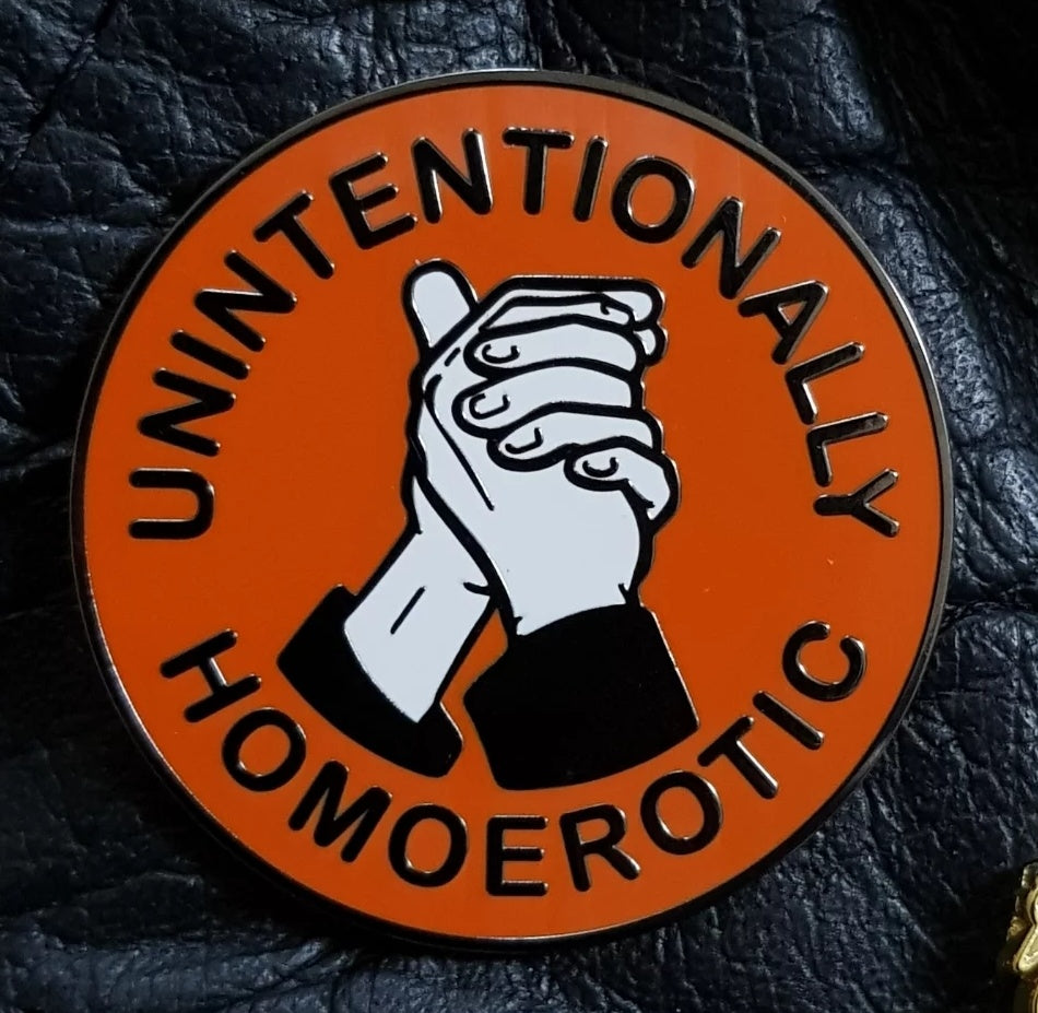 Unintentionally Homoerotic ENAMEL PiN by Giles Crawford