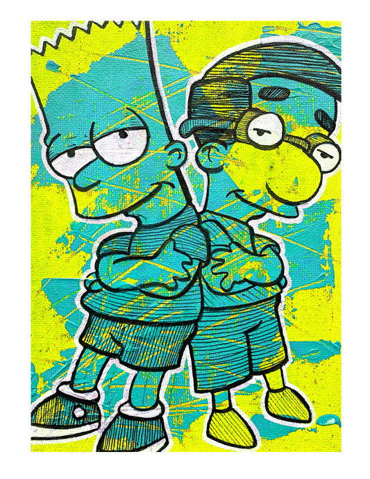 Bart and Milhouse PRINT