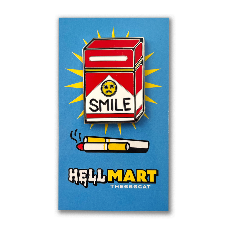 Smile Cigs ENAMEL PIN by the666cat