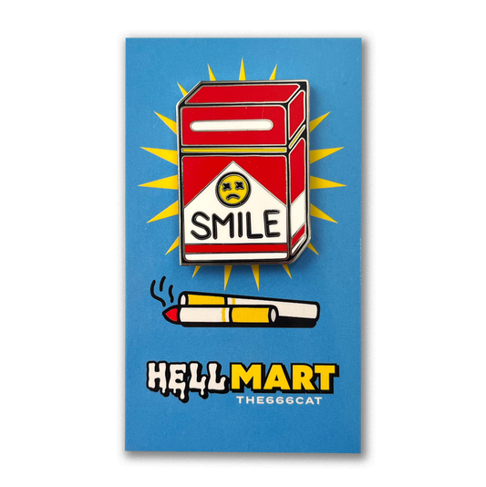 Smile Cigs ENAMEL PIN by the666cat