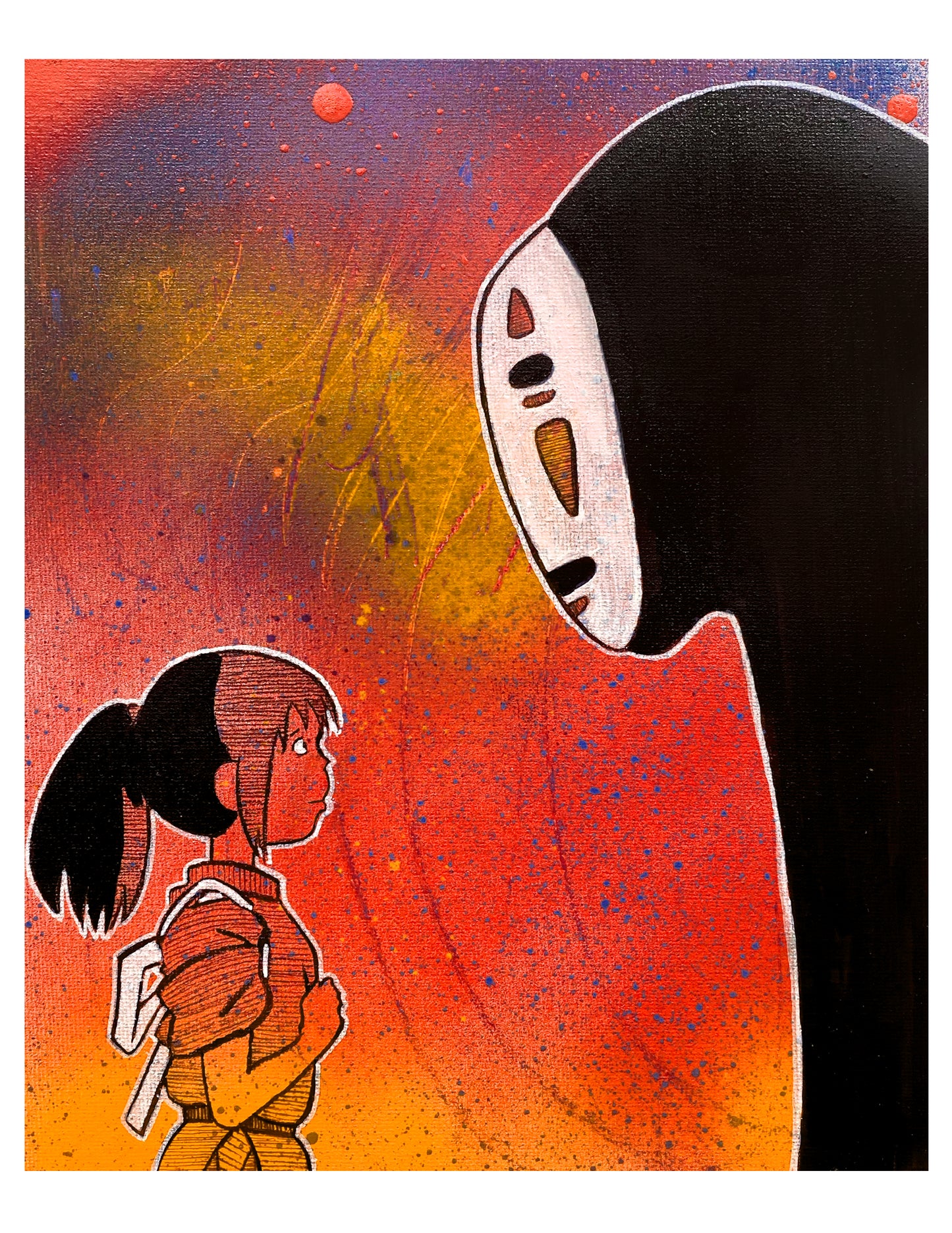 Spirited Face Off PRINT