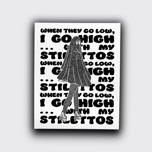 Stilettos Ghost PRiNT by Solo Souls