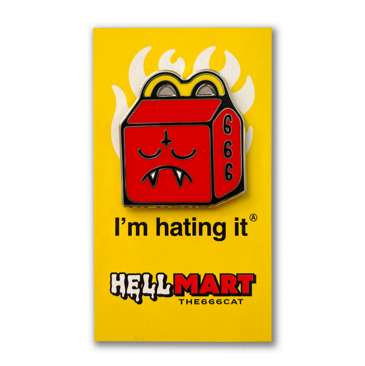 Unhappy Meal ENAMEL PIN by the666cat