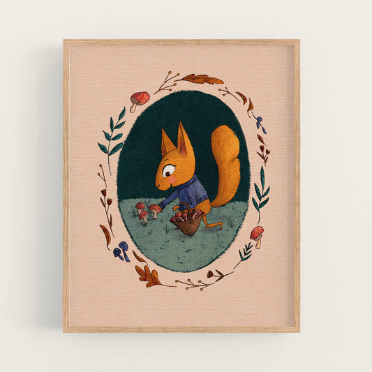 Foraging Squirrel PRINT