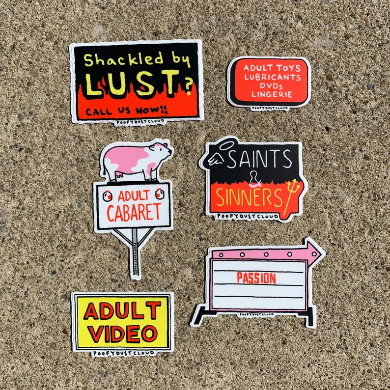 Adult Signs STICKER PACK