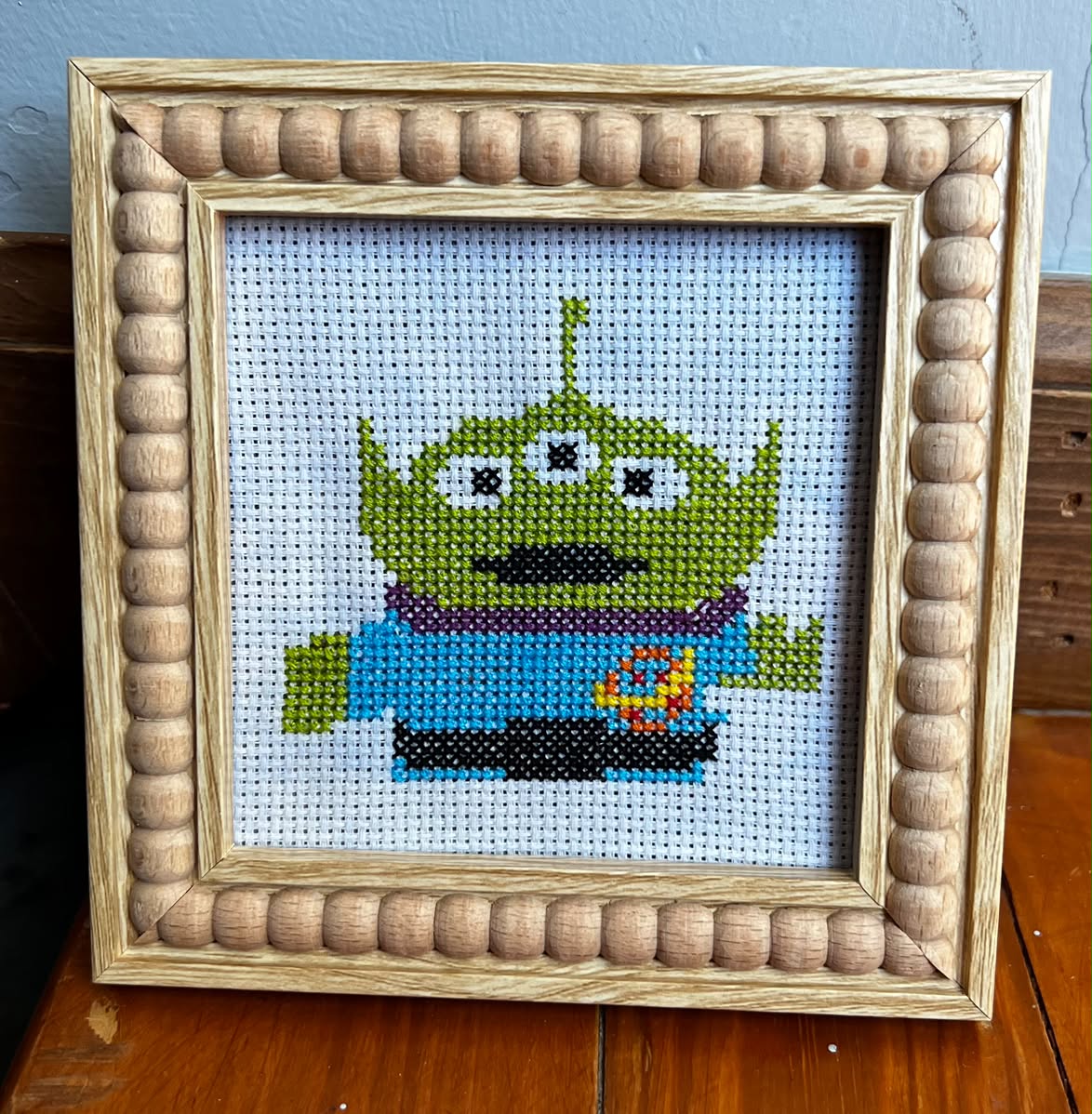 Alien Framed Cross-Stitch