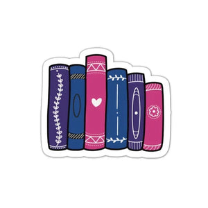 LGBTQ+ Queer Books Stack STICKERs