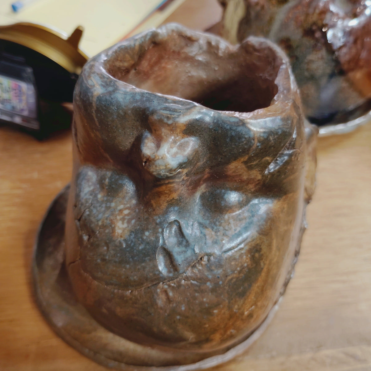 Ceramic Been Head PLANTER / FLOWER POT