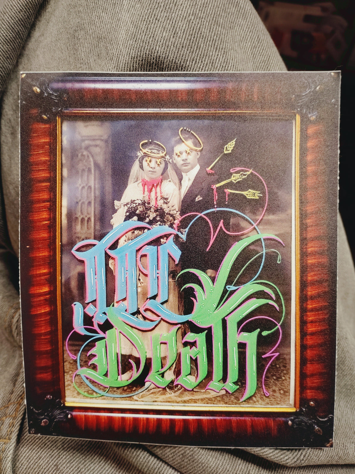 Til Death Calligraphy XL STiCKER by Death and Taxes