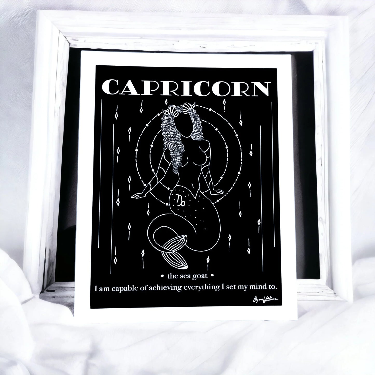 Capricorn Zodiac PRiNT by Solo Souls