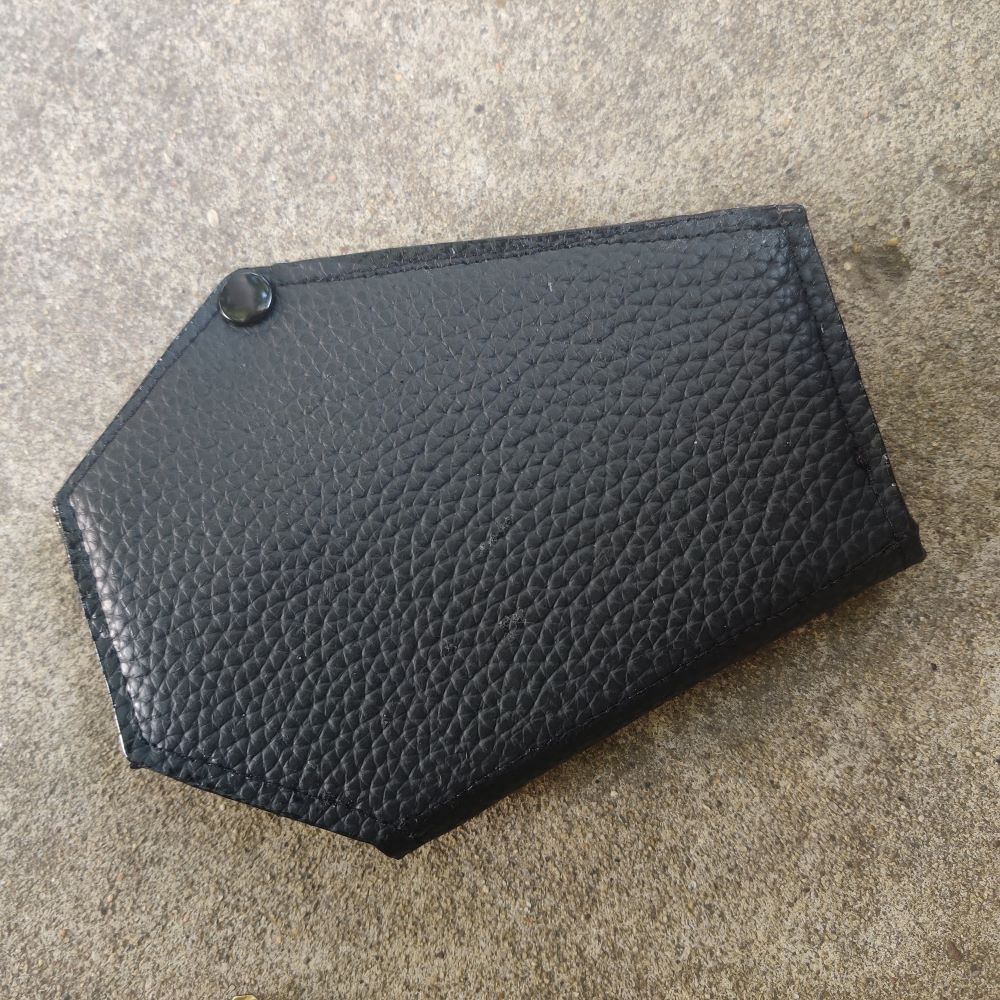 Black Shiny Vinyl Coffin WALLET