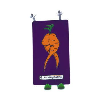 Carrot Fancy Ass MAGNET by Tiny Ass Paintings
