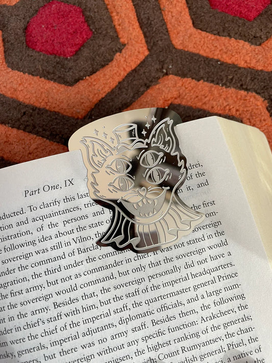 Happy Cat Metal BOOKMARK