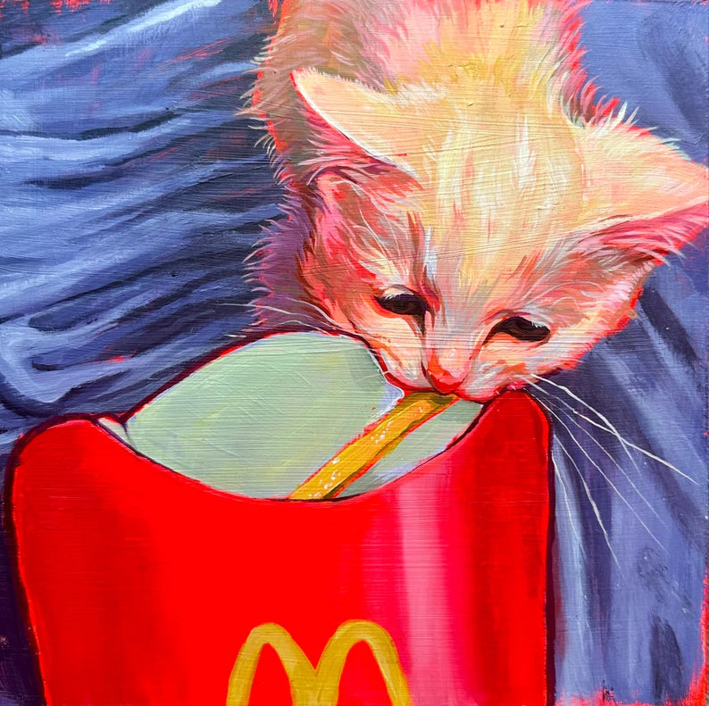 Cat Fries PRINT