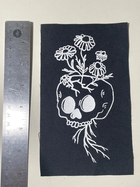Chamomile Flower Skull PATCH