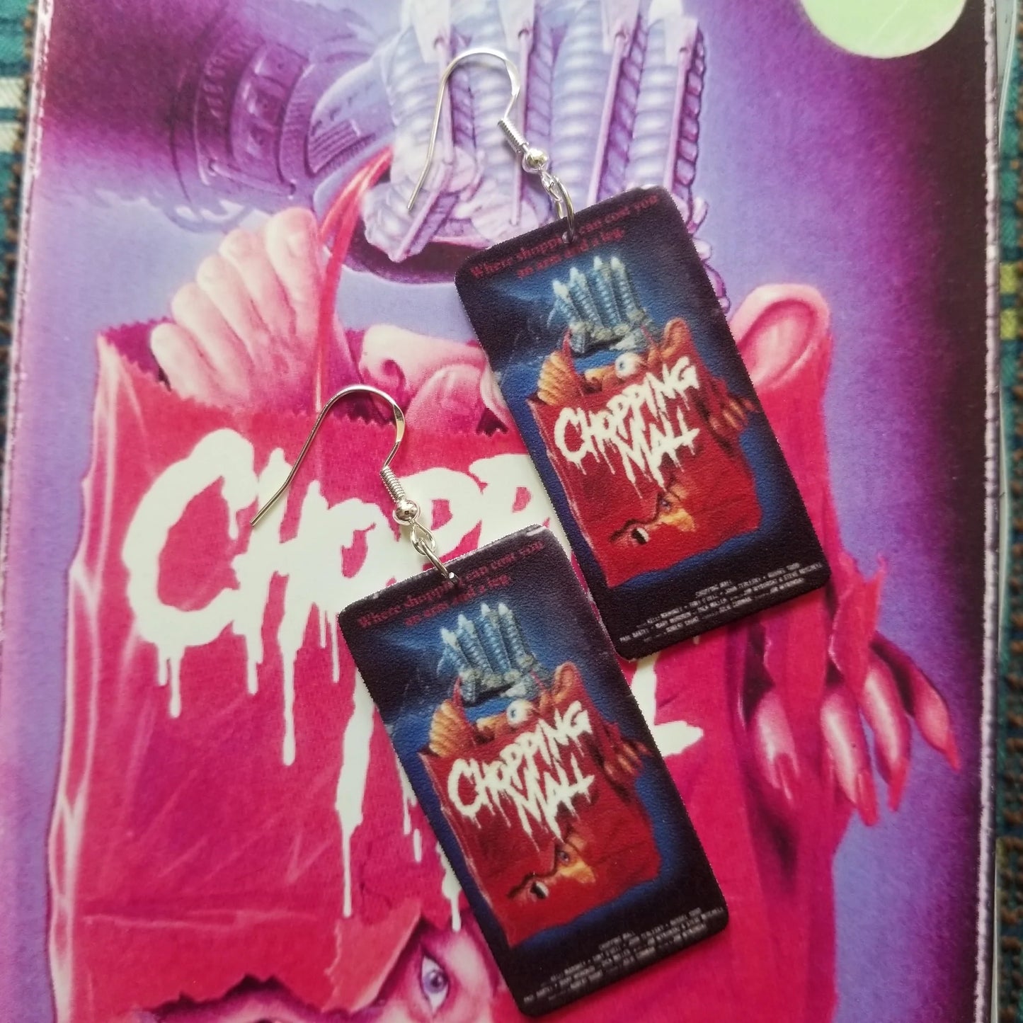 Chopping Mall VHS Cover EARRINGS