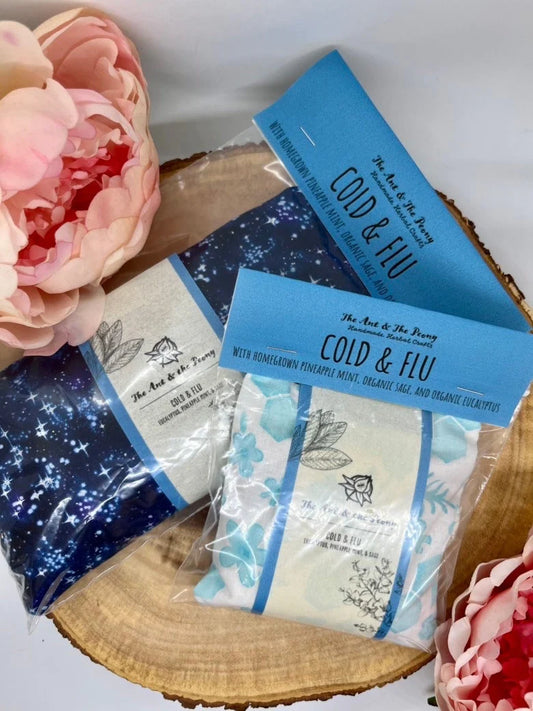Cold & Flu Herbal Aromatherapy Pouch, Hot/Cold Pack