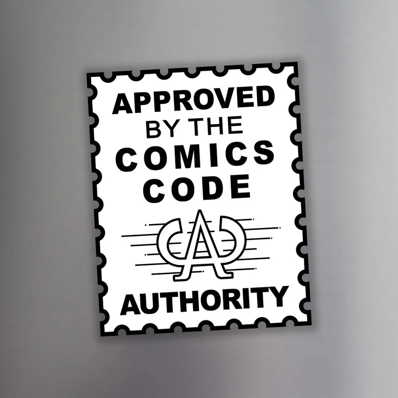 Comics Code MAGNET by mattcandraw