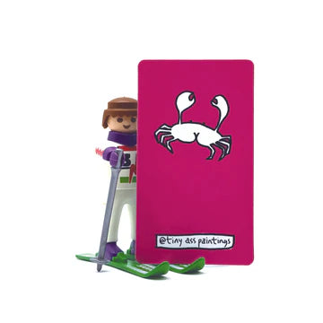 Crab Fancy Ass MAGNET by Tiny Ass Paintings